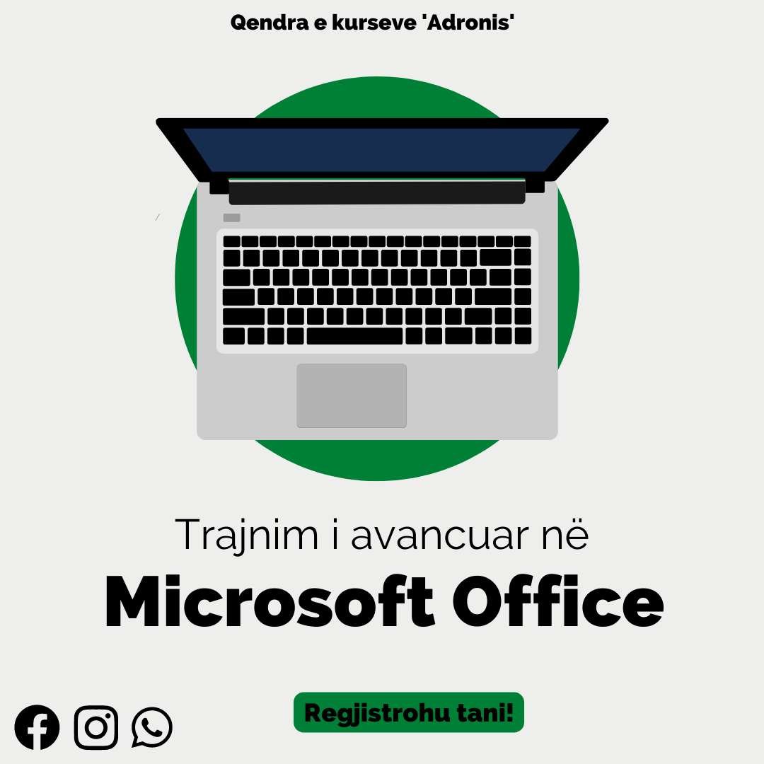 Trajnim i avancuar ne paketen Office