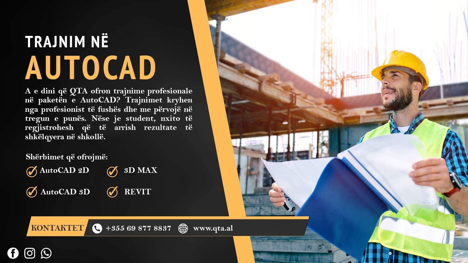 QTA  Trajnim profesional ne AutoCAD dhe Revit